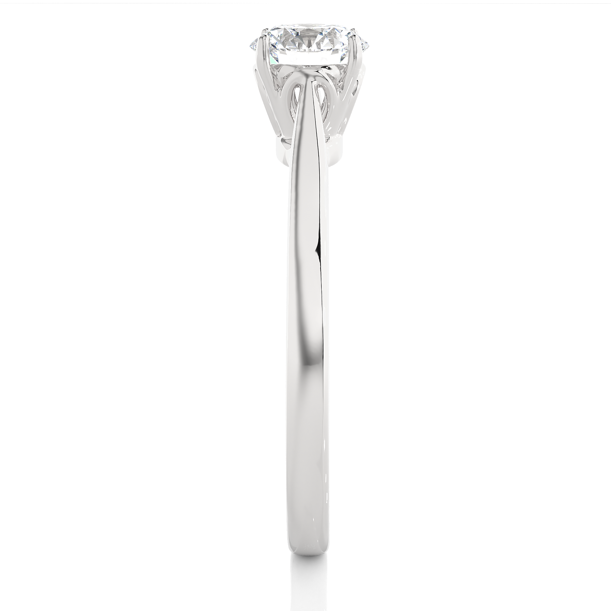 0.73 Carat H Color VS1 Clarity Diamond Studded Natural Diamond Ring.